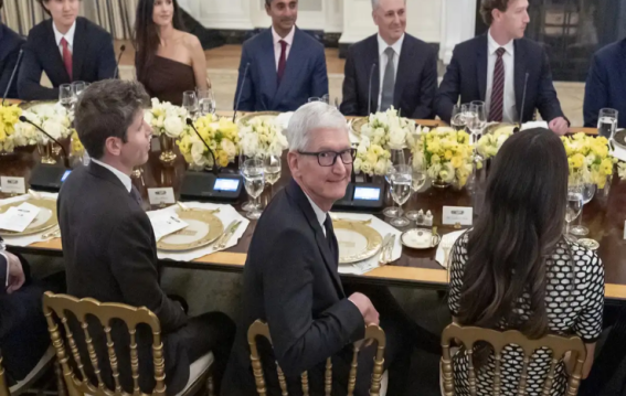 Donald Trump Hosts Tech CEOs at White House Dinner
